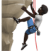 🧗🏿 person climbing: dark skin tone display on Apple